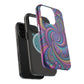 Cosmic Quasar Dreams. Neon Trippy Infinity Patterns Premium Art Magsafe Magnet Tough IPhone 13 14 15 Pro Plus Max and Mini in Matte and Glossy Phone cases