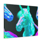 Neon Unicorn Palooza NEON Unicorns Art Canvas
