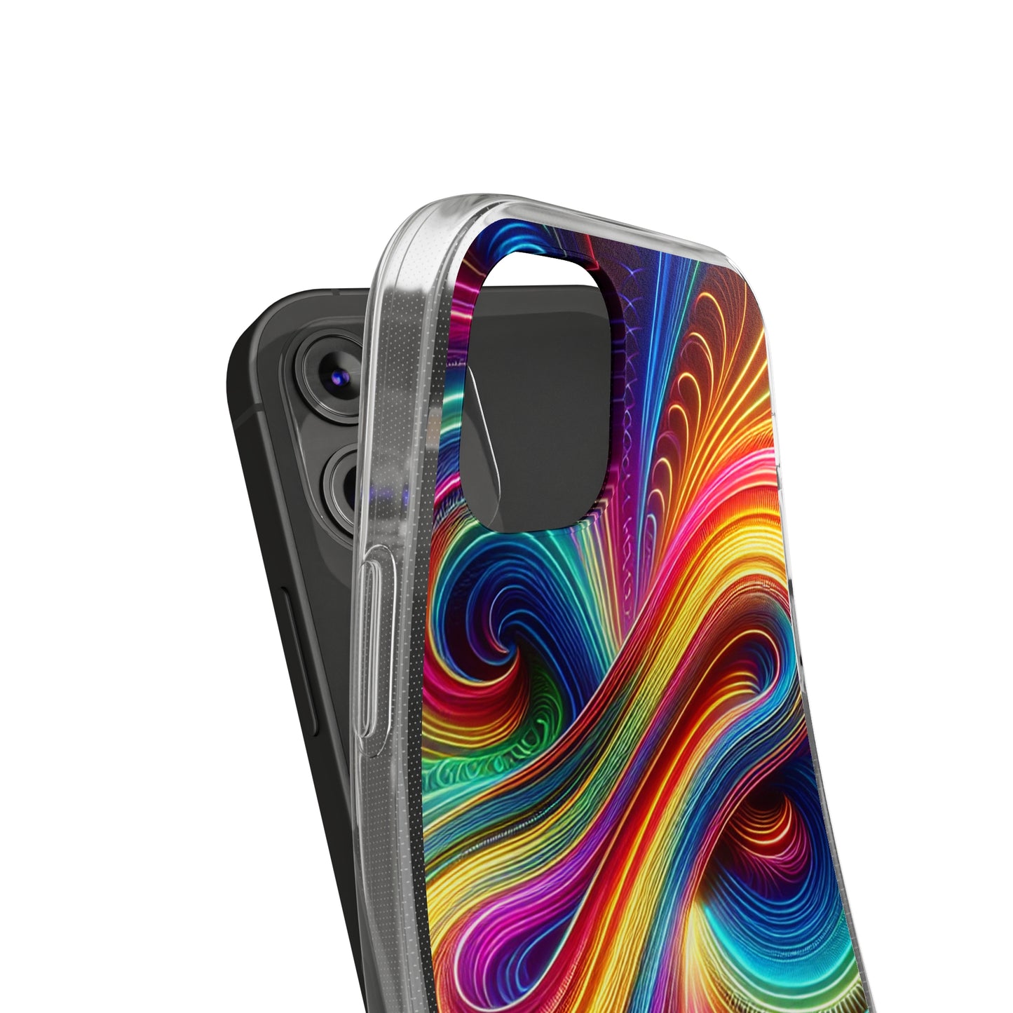 Neon Infinity Vortex Infinity Patterns Art Polycarbonate Phone Case