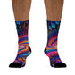TDB Triptonix Infinity Labyrinth. Trippy Recycled Poly Socks