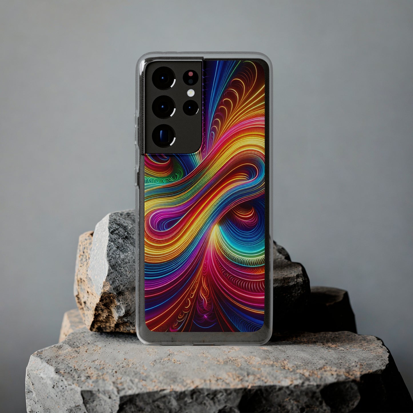 Neon Infinity Vortex Infinity Patterns Art Polycarbonate Phone Case
