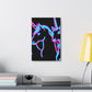 Vibrant Neon Dreamscape NEON Unicorns Art Canvas