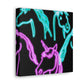 'Neon Unicorn Pod' NEON Unicorns Art Canvas