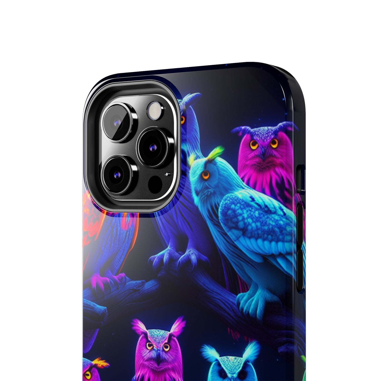 "Mystic Rally of the Neon Owls" NEON Owls Tough Phone Case