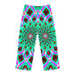 TDB Neon Infinity Vortex Trippy Infinity Patterns Mens Pajama Pants