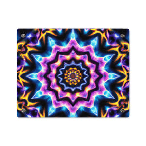 Interdimensional Spectrum Splatter Trippy Infinity Patterns Acrylic Art Panel