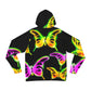 Neon Rainbow Flight - Butterflies AOP Hoodie