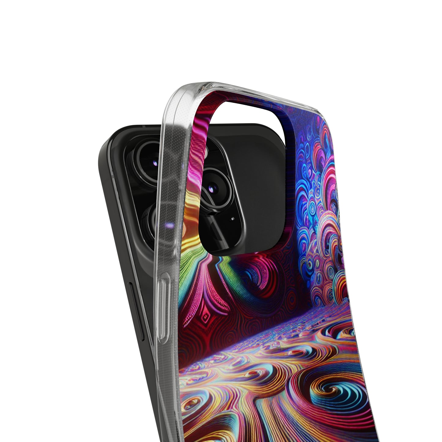 Vibin' Neon Infinity. Infinity Patterns Art Polycarbonate Phone Case