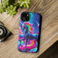 NeonNocturnals Neon Unicorns Premium Art Magsafe Magnet Tough IPhone 13 14 15 Pro Plus Max and Mini in Matte and Glossy Phone cases