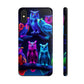 "Mystic Rally of the Neon Owls" NEON Owls Tough Phone Case