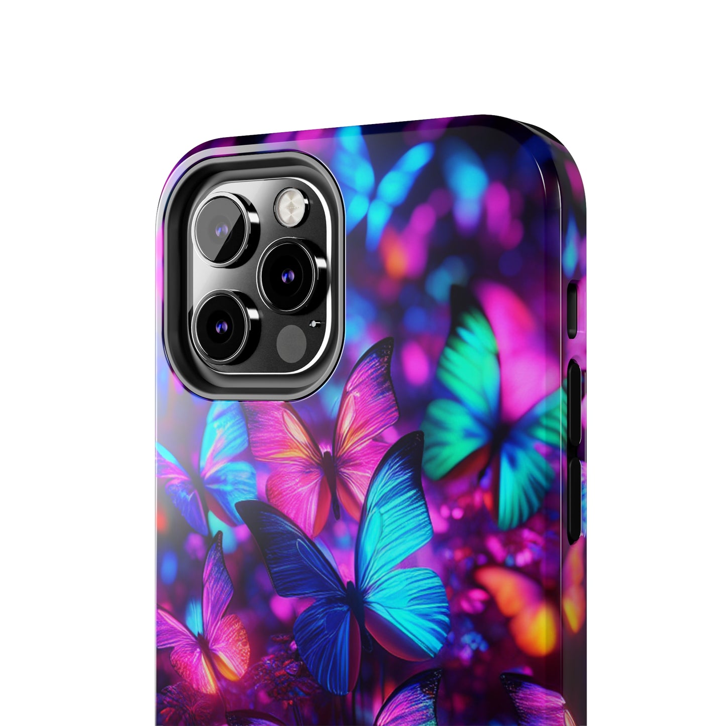 Neon Moth Flutter. NEON Butterflies Tough Phone Case