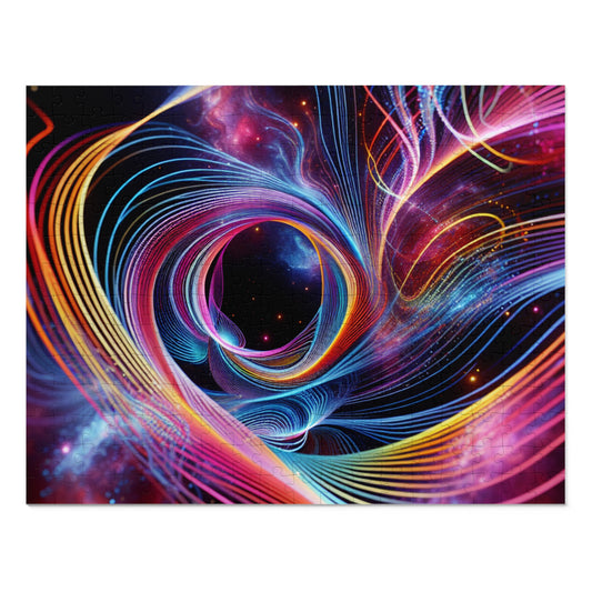 NeonInfiniti. - Neon Trippy Infinity Patterns Puzzle 30, 110, 252, and 1000 Pieces