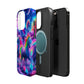"Unicorn Prism" Neon Unicorns Premium Art Magsafe Magnet Tough IPhone 13 14 15 Pro Plus Max and Mini in Matte and Glossy Phone cases