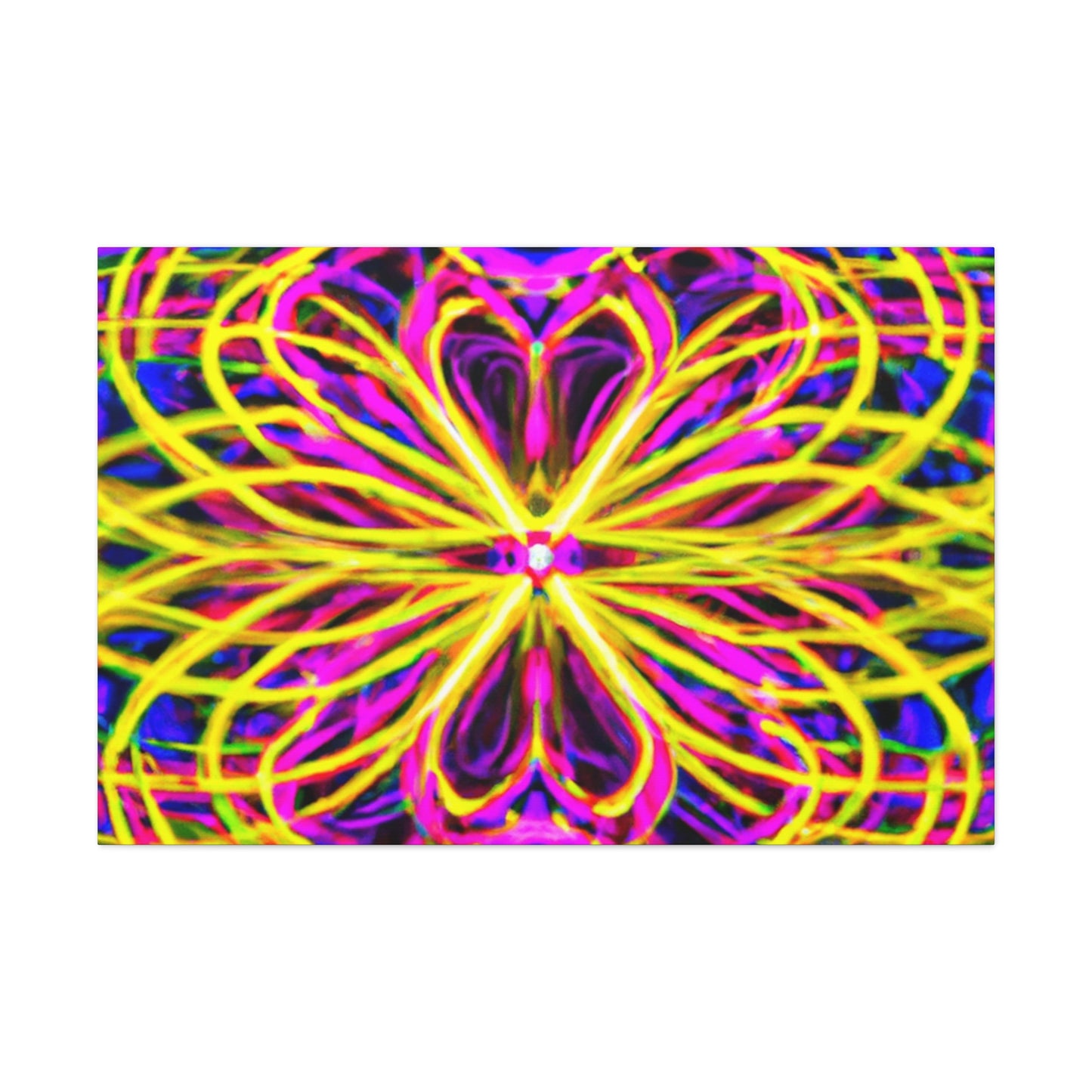 Neon Infinity Surrealism Trippy Infinity Patterns Art Canvas
