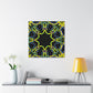 Vivid Neon Dreams of Infinity. Trippy Infinity Patterns Art Canvas