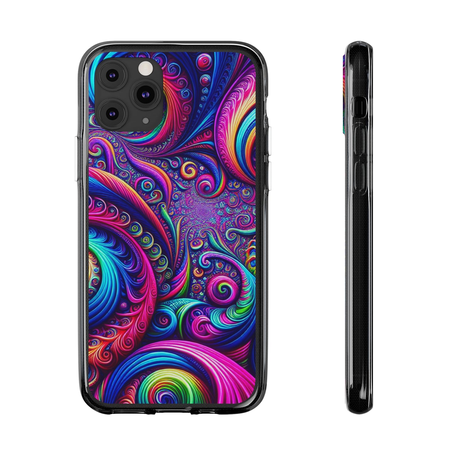 "VibranTrip Neonfinity" Infinity Patterns Art Polycarbonate Phone Case