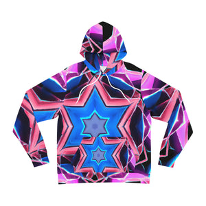 Vibrant Trippin' Neon Eternity -Trippy Infinity Patterns AOP Hoodie