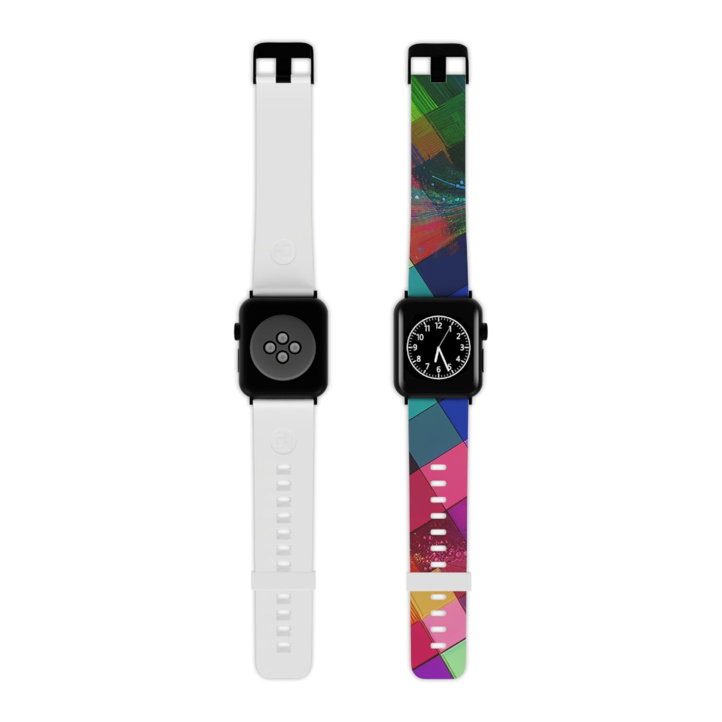 "Neon Technospark Reflection" - Trippy Infinity Patterns Iwatch Band