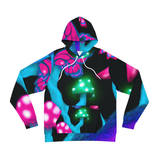 Mystic Neon Garden - Butterflies & Mushrooms AOP Hoodie