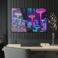 Neon Fungal Fantasy. Mushrooms 1/4" Glossy Acrylic Art