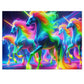 'Neon Unisplash' - Neon Unicorns Puzzle 30, 110, 252, and 1000 Pieces