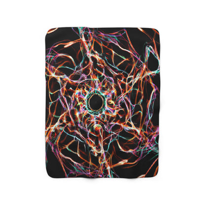 Giovanni Carravaggio - Trippy Infinity Patterns Sherpa Blanket