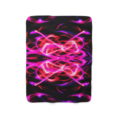 Hans van Heyde - Trippy Infinity Patterns Sherpa Blanket