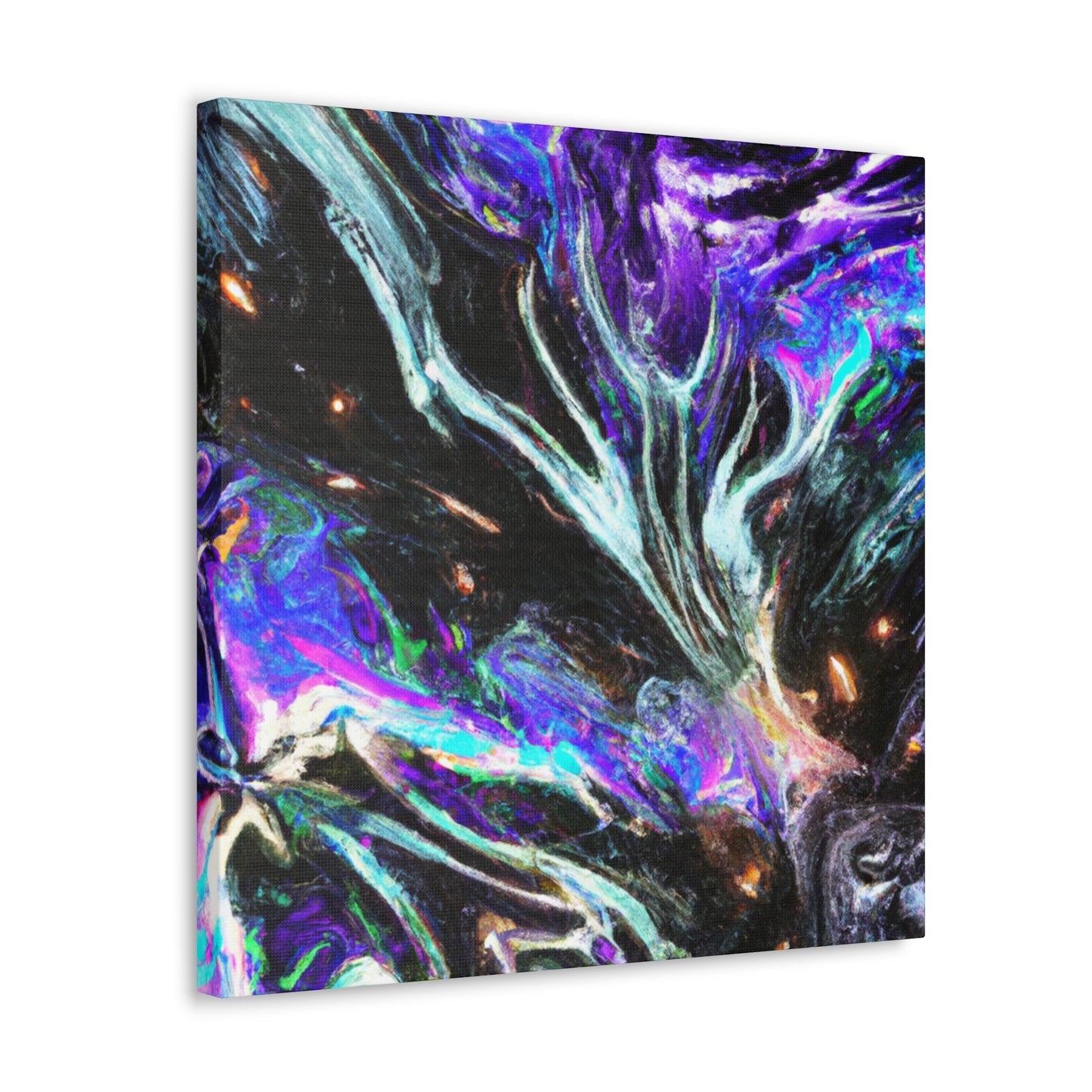 Interdimensional Fantasia. Trippy Infinity Patterns Art Canvas