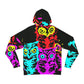 Neon Nighthoots. - NEON Owls AOP Hoodie