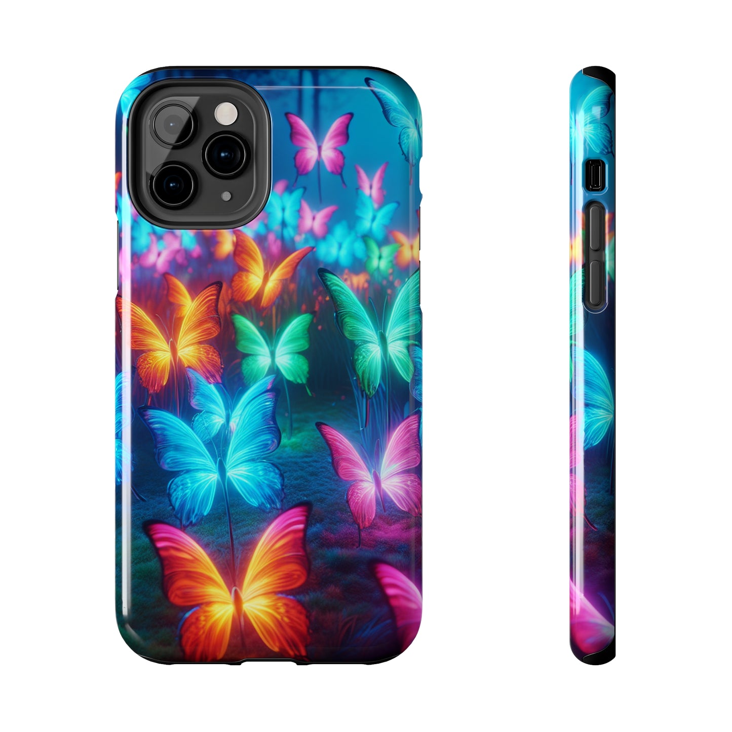Neon Whispers. NEON Butterflies Tough Phone Case