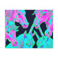 Neon Rainbow Herd NEON Unicorns Art Canvas
