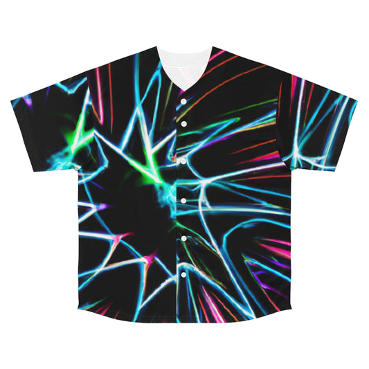 Neon Maze Infinity. Trippy Infinity Patterns Mens Jersey
