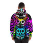 "Owl Enchanted Neon Skies" - NEON Owls AOP Hoodie