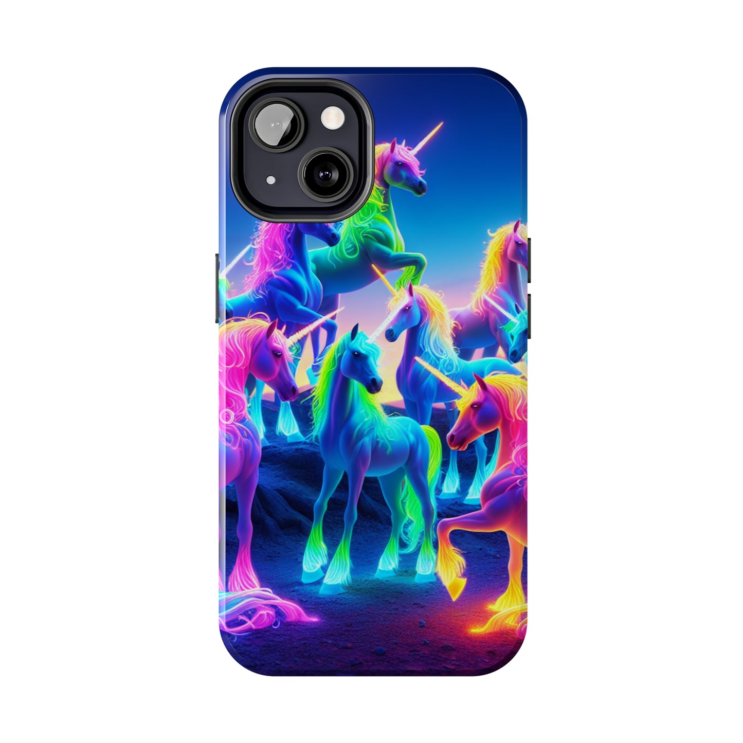 Neon Unicorn Spectacle. NEON Unicorns Tough Phone Case