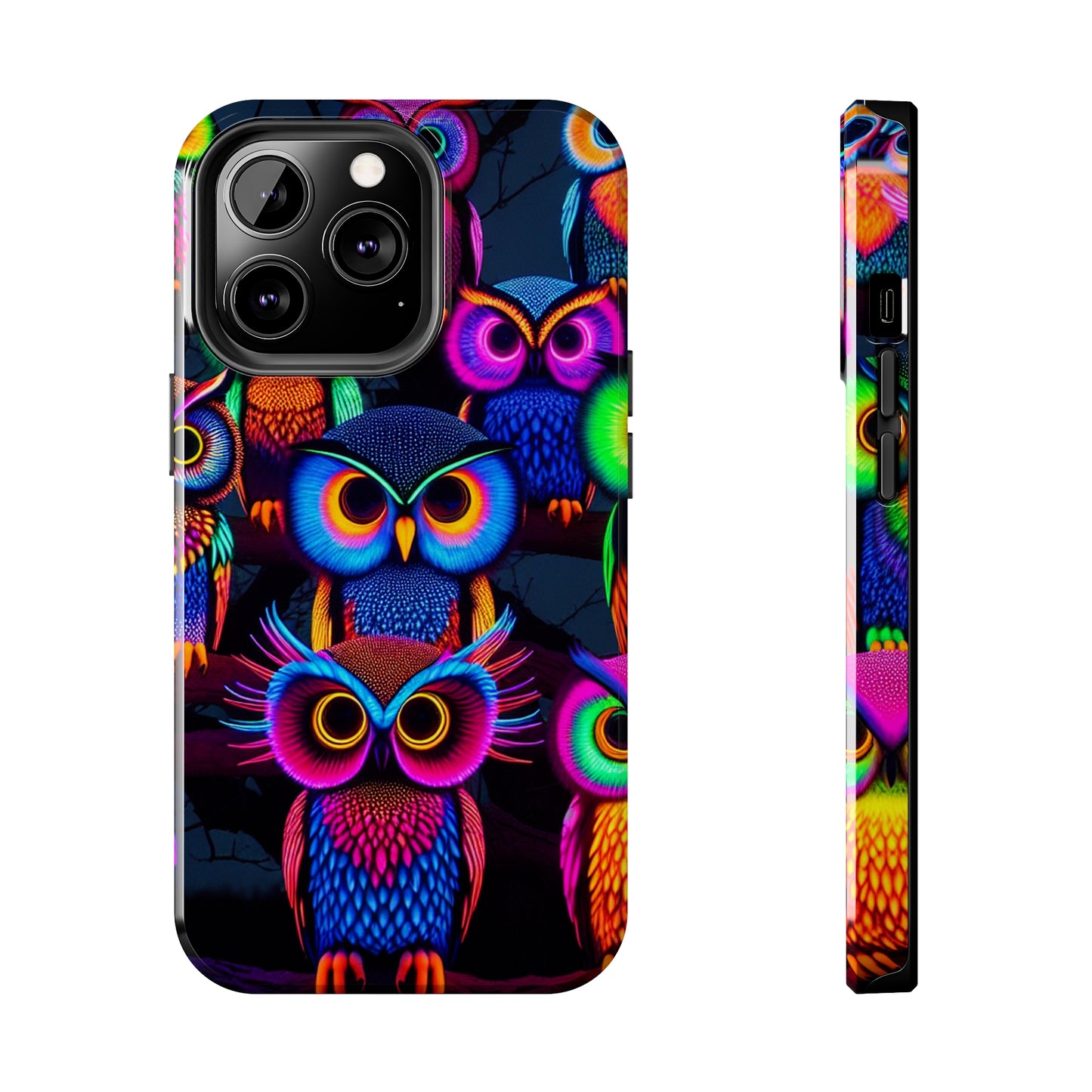 Neon Gloowls. NEON Owls Tough Phone Case