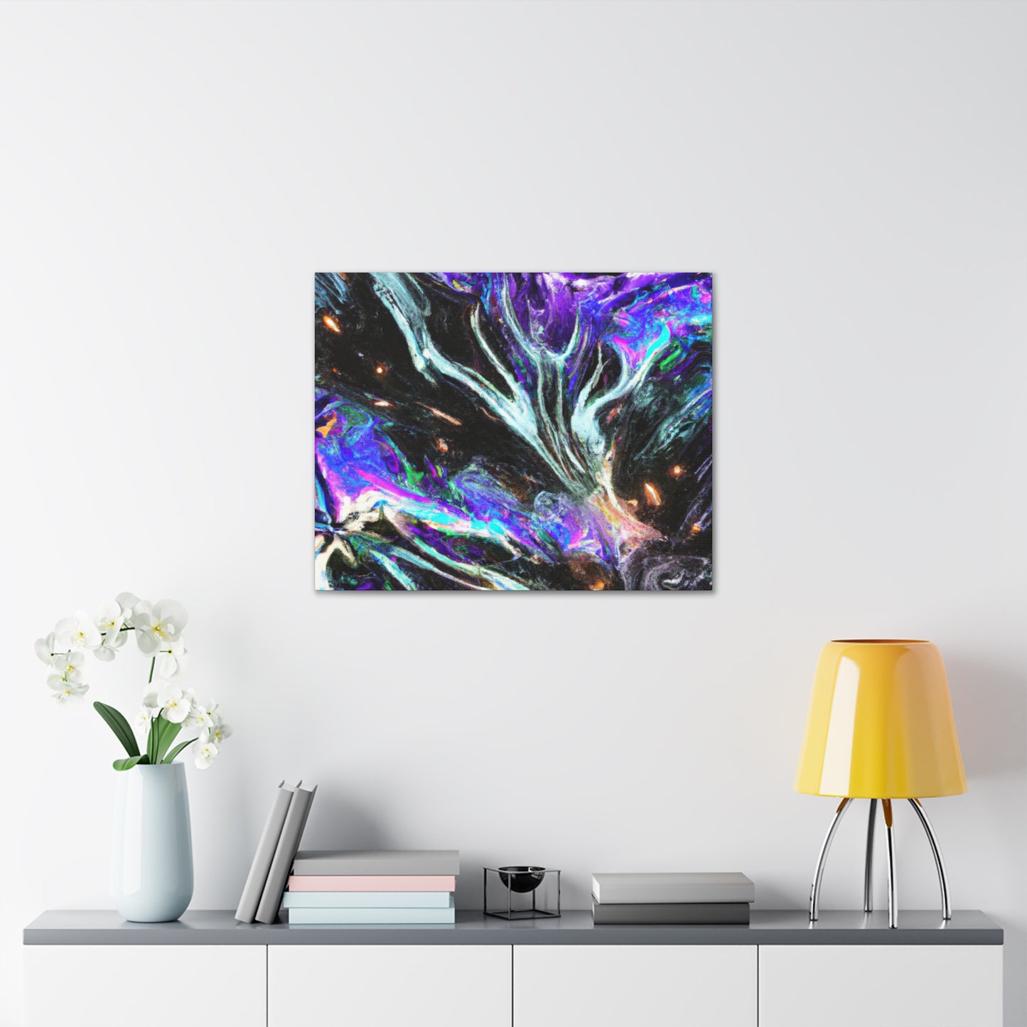 Interdimensional Fantasia. Trippy Infinity Patterns Art Canvas