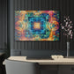 Neon Infinity Dreamscape. Trippy infity Pattern 1/4" Glossy Acrylic Art