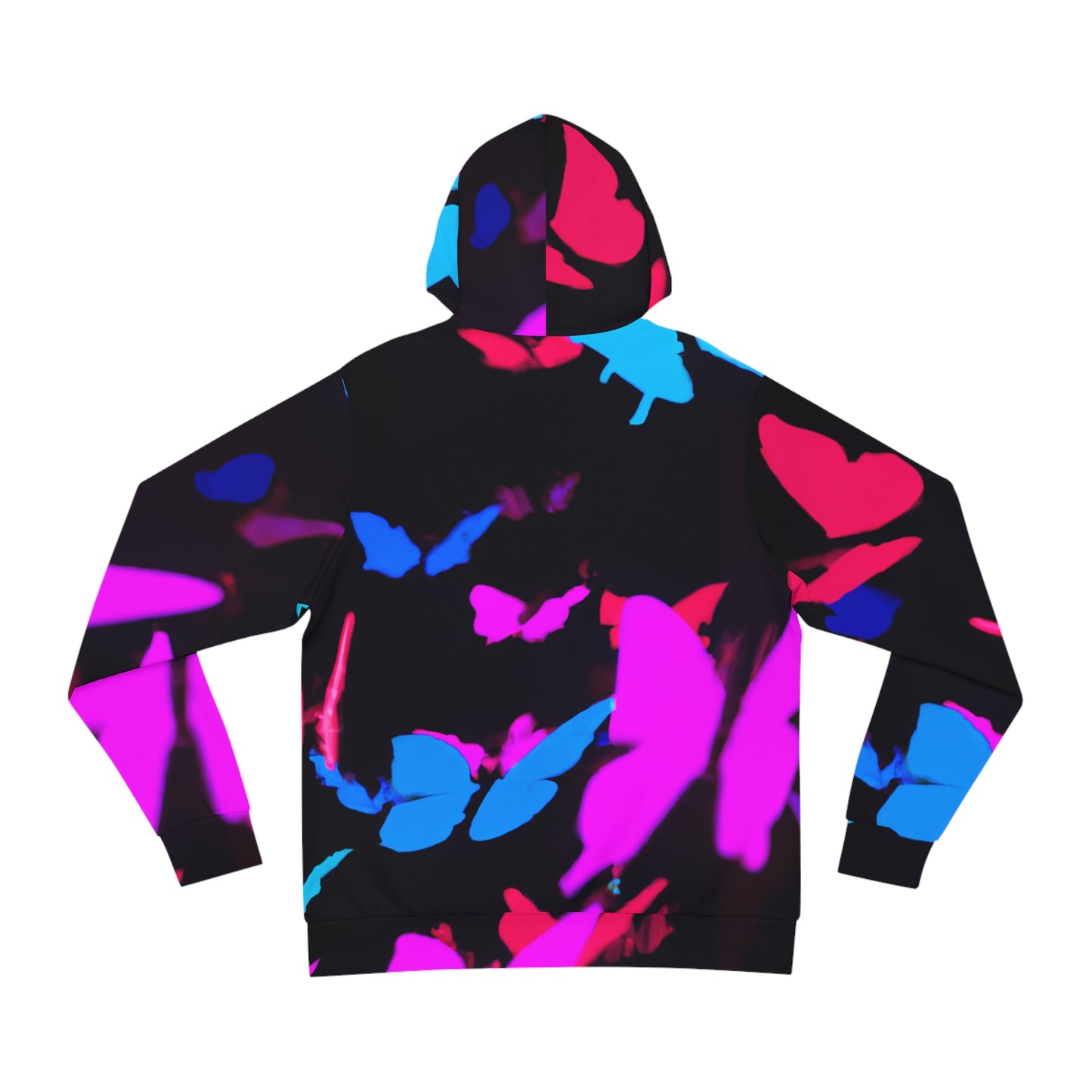 "Butterfly Fluorescence" - Butterflies AOP Hoodie