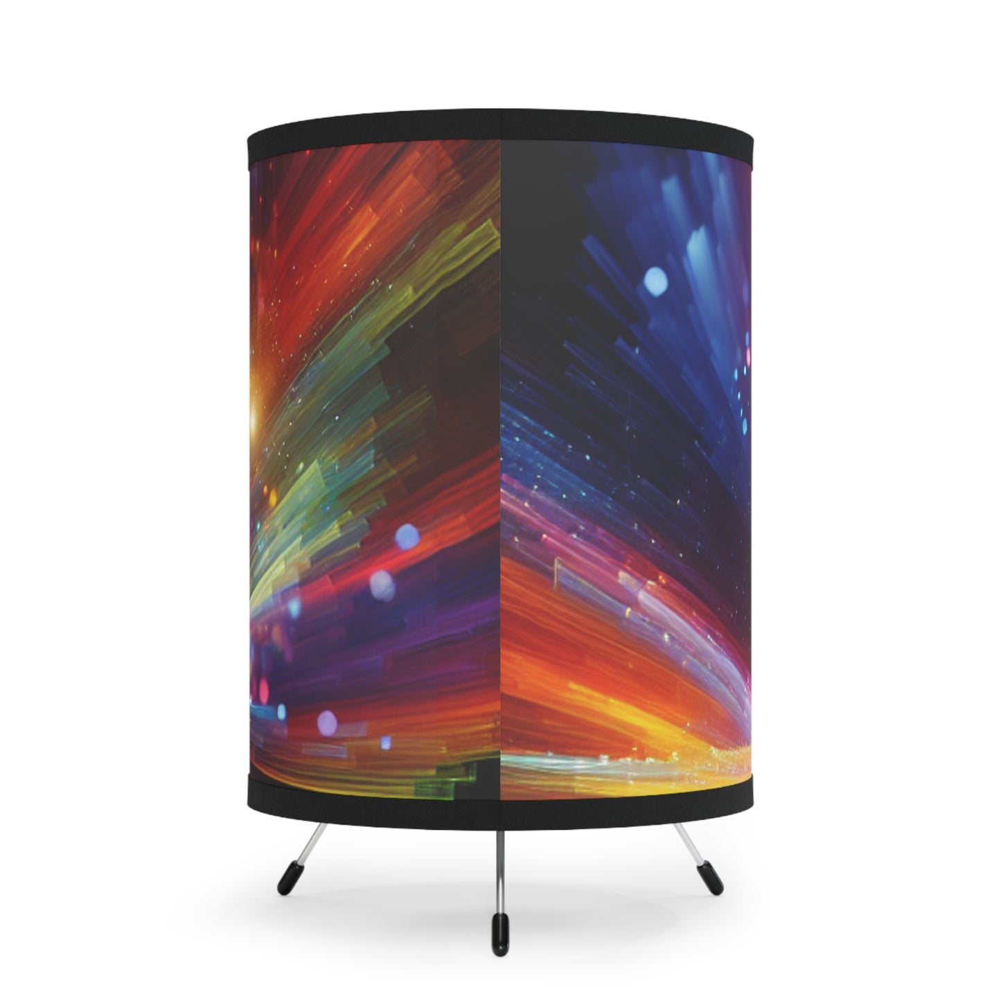 Lorenzo di Valentino. - Trippy Infity Patterns Art Tripod Lamp