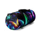 "Neon Rainbow Flight" - Neon Butterflies Duffle Bag