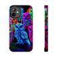 Neon Nocturne. NEON Owls Tough Phone Case