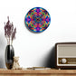 "Infinite Neon Dreams" Infinity Patterns Art Acrylic Clock