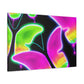 "Neon Butterfly Aurora" Neon Butterflies  Art Canvas