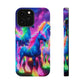 Neon Unicorn Congregation Neon Unicorns Premium Art Magsafe Magnet Tough IPhone 13 14 15 Pro Plus Max and Mini in Matte and Glossy Phone cases