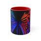 Vivid Glowing Flutterflight Butterflies 11oz Mug