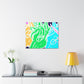 Neon Herd-scape NEON Unicorns Art Canvas