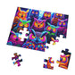 Neon Owls Gathering. - Neon Owls Puzzle 30, 110, 252, and 1000 Pieces