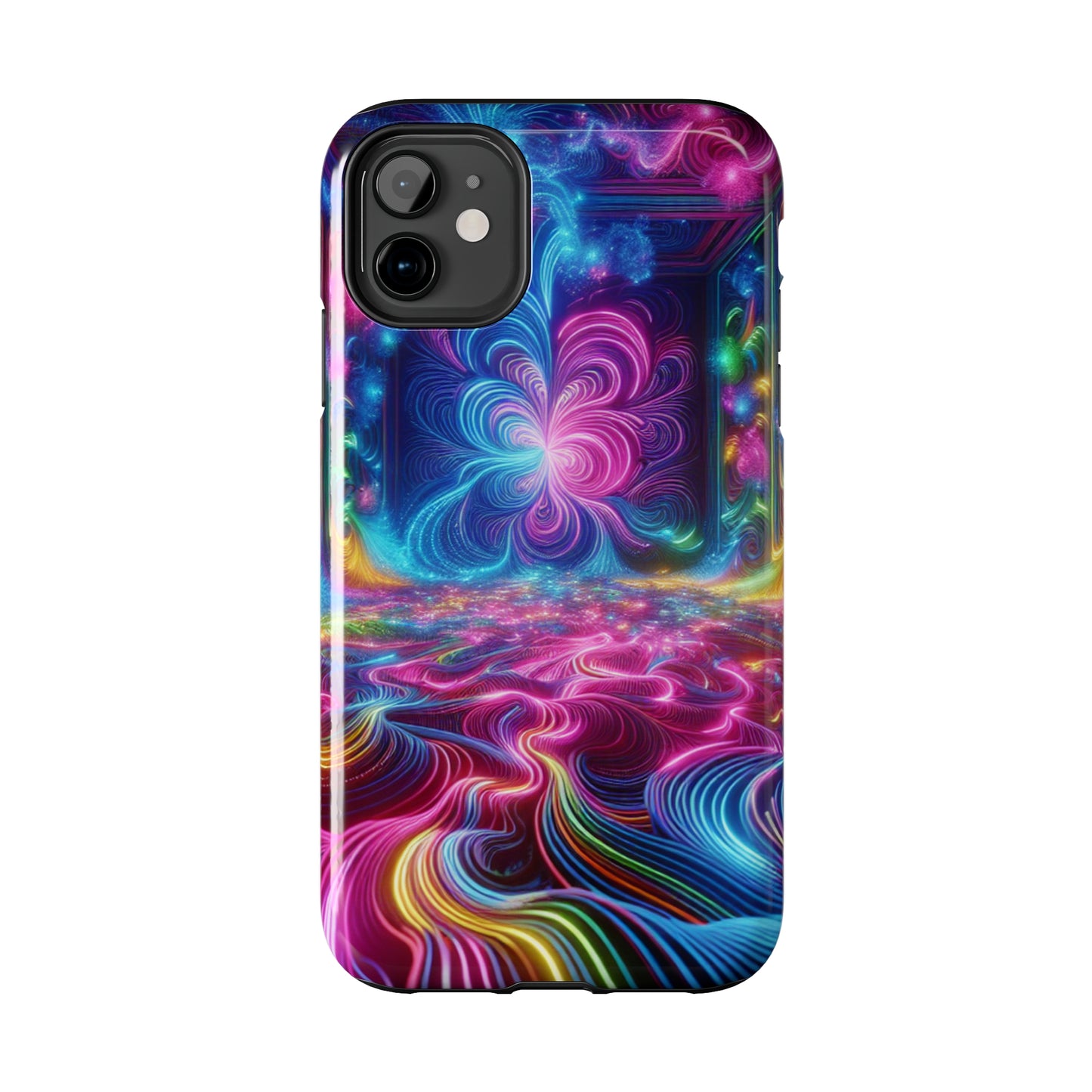 Vortex of Chromatic Wonder Trippy Infinity Patterns Tough Phone Case