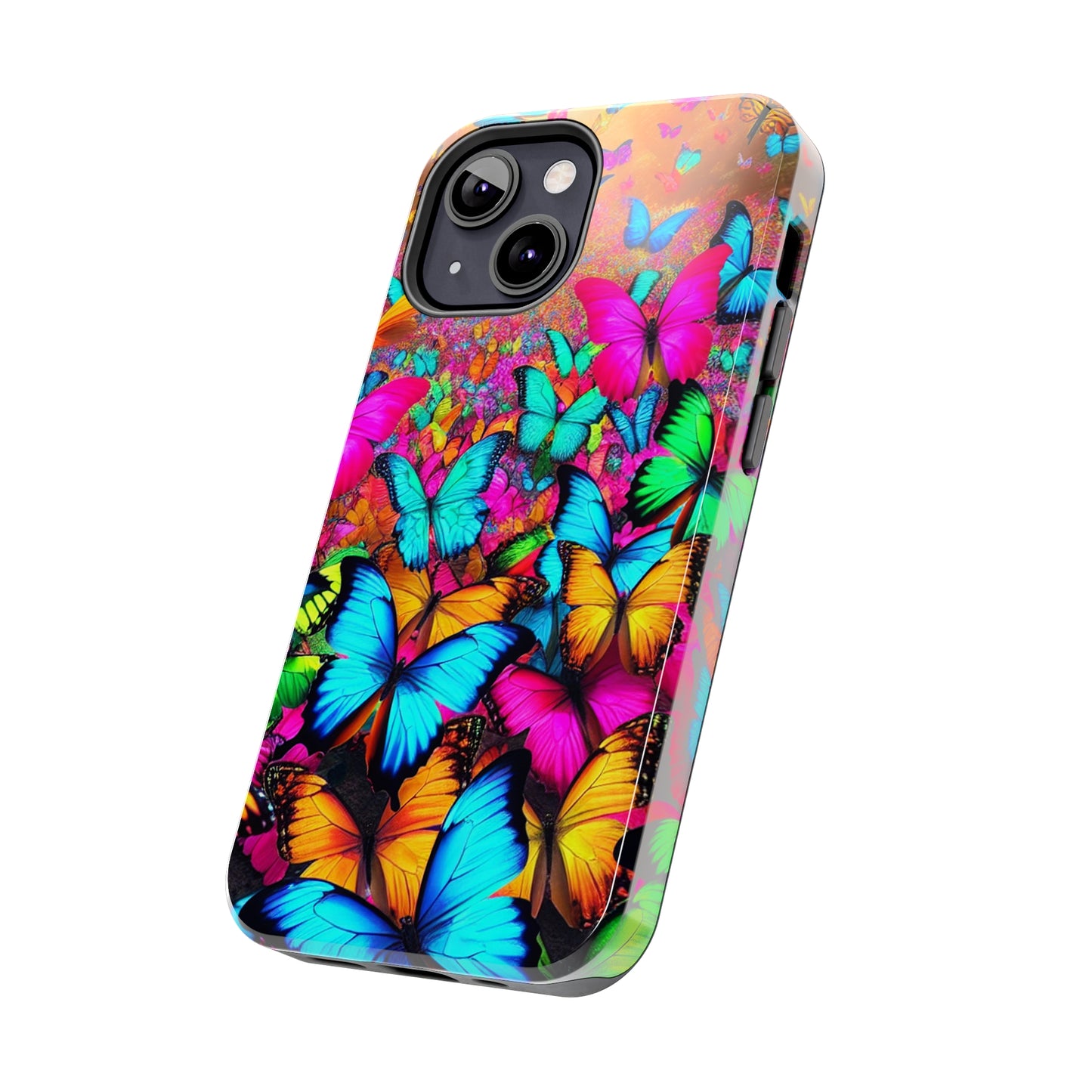 "Neonardie's Dreamscape" NEON Butterflies Tough Phone Case