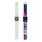 Neon Splatterscape. - Trippy Infinity Patterns Iwatch Band